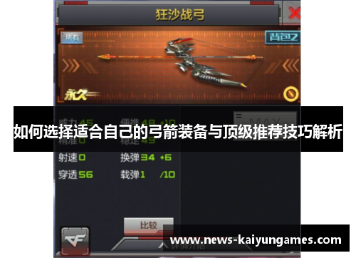 如何选择适合自己的弓箭装备与顶级推荐技巧解析