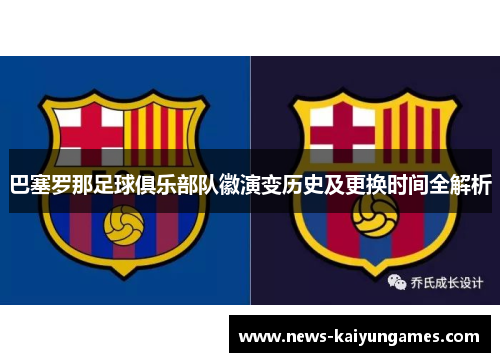 巴塞罗那足球俱乐部队徽演变历史及更换时间全解析
